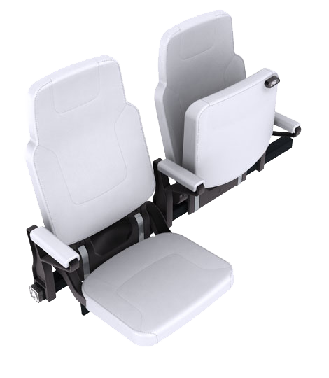 boxseat 990 tribunestoler i plast unisport