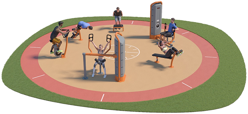 kompan utegym litet paket unisport