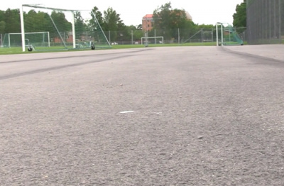 uppsamlingsplats snö konstgräsplaner unisport