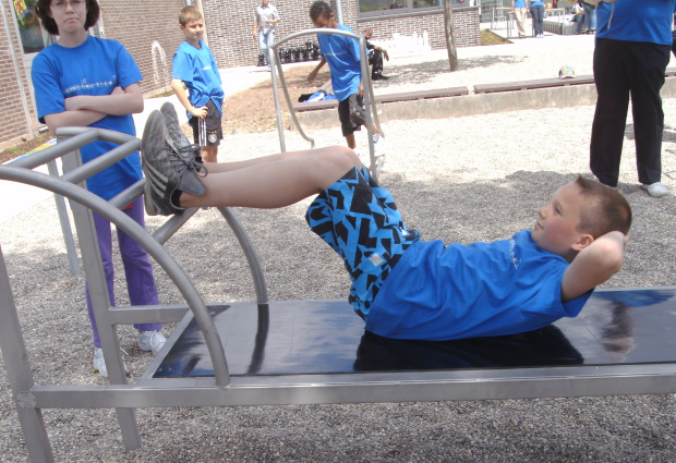 utegym i stål playparc från unisport