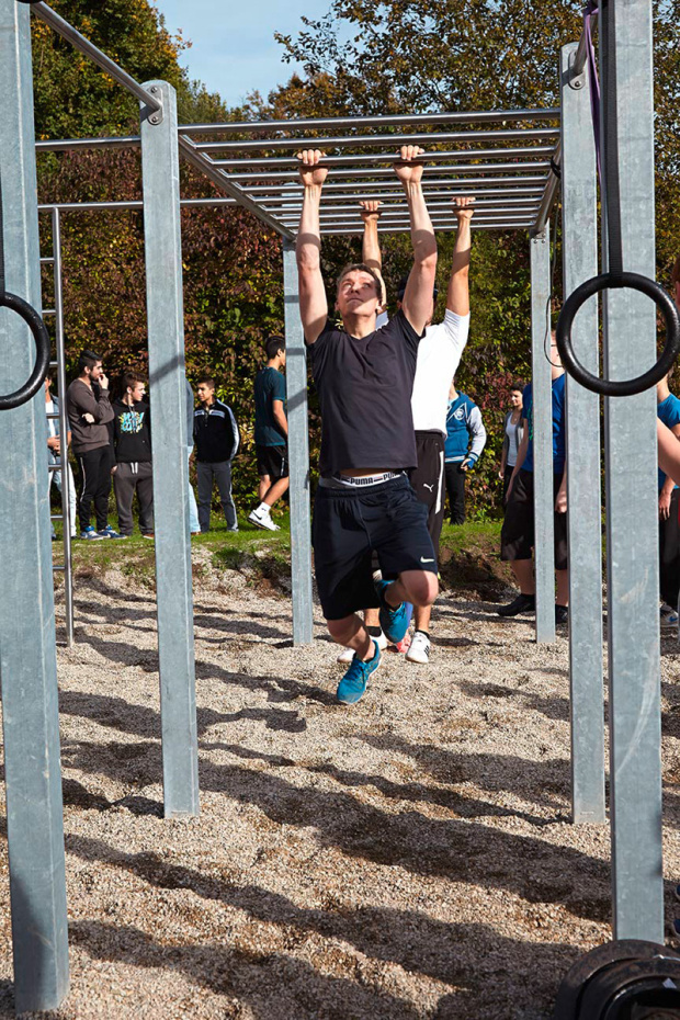 utegym i stål playparc från unisport