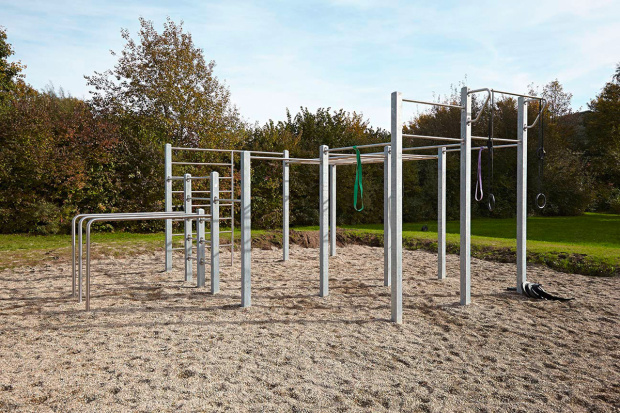 utegym i stål playparc från unisport