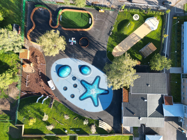 konstgräs skola skolgård saltex