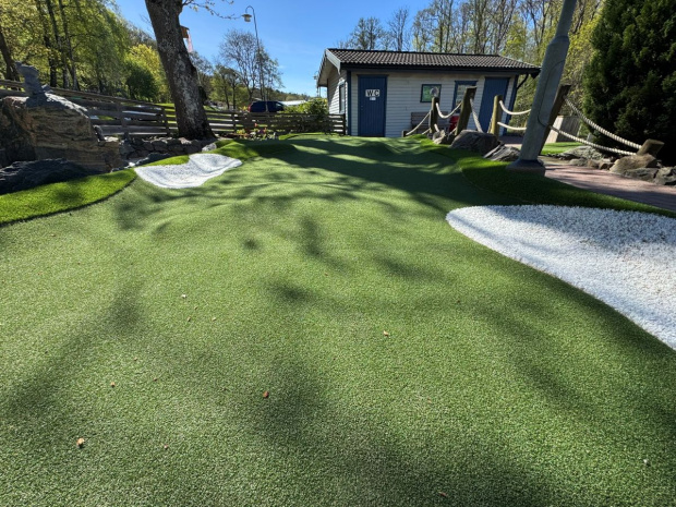 Omläggning Gullbergsbros äventyrsgolfbana saltex