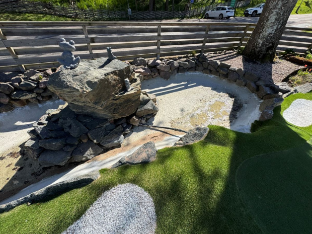 Omläggning Gullbergsbros äventyrsgolfbana saltex