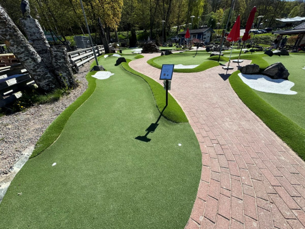 Omläggning Gullbergsbros äventyrsgolfbana saltex