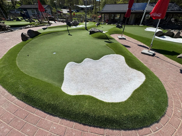 Omläggning Gullbergsbros äventyrsgolfbana saltex