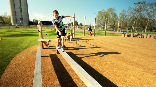 En inspirerande aktivitetspark för barn och ungdomar i Valla saltex