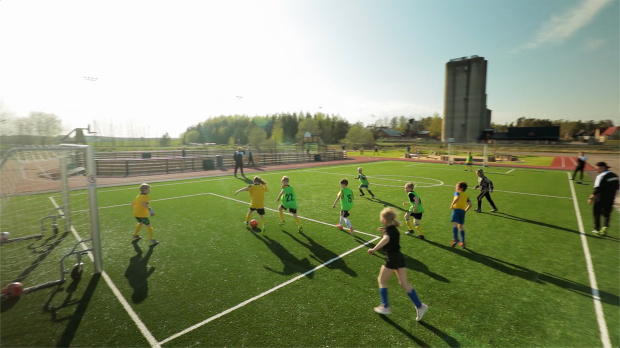 En inspirerande aktivitetspark för barn och ungdomar i Valla saltex