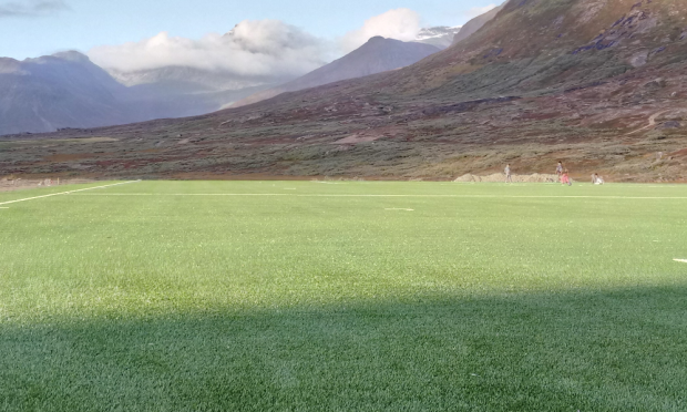 kunstgræs fodbold narsaq grønland Saltex