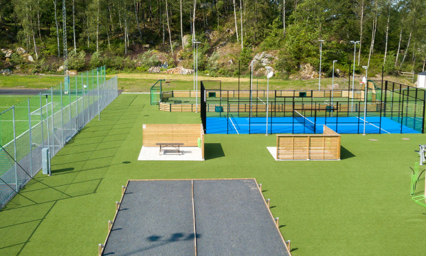 Saltex sibbhult konstgräs mötesplats utegym padel 