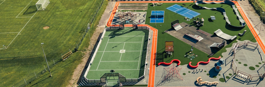 julita aktivietspark designad och installerad av Saltex